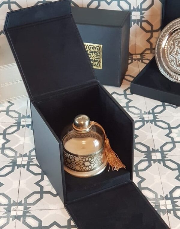 Coffret bougie cloche artisanale marocaine